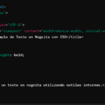 css texto en negrita
